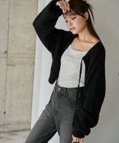 WEGO 【2024年秋冬新色カラー追加★】リボン2WAYカーデ