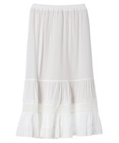 earth music&ecology レースティアードスカート