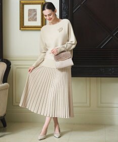 ANY SIS サークルパール調 ブローチ