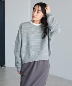 CRAFT STANDARD BOUTIQUE レースボーダーニットプルオーバー