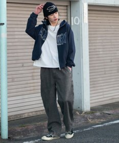 WEGO 【ユニセックス着用ITEM/ウエストゴム】ユルフィットデニムイージーパンツ