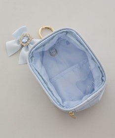 Maison de FLEUR ビジューリボンクリアポーチS