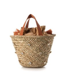 UNBILLION kakatoo ビジュー付きカゴバッグ