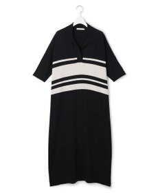 ICB L 【先行予約・WEB限定カラーあり】VIS/NYハイゲージ 半袖ポロニットワンピース
