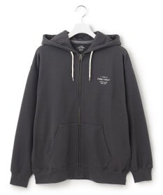 J.PRESS YORK STREET 【UNISEX】フルジップ裏毛ロゴパーカー