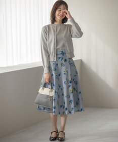 組曲 【WEB限定・2SET】5分袖ラメ入りアンサンブルニット