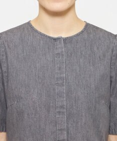 uncrave ライトデニム パフスリーブブラウス