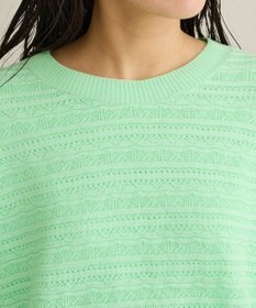 CRAFT STANDARD BOUTIQUE レースボーダーニットプルオーバー