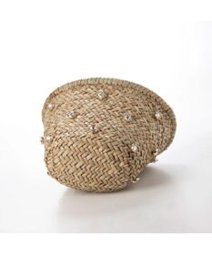 UNBILLION kakatoo ビジュー付きカゴバッグ