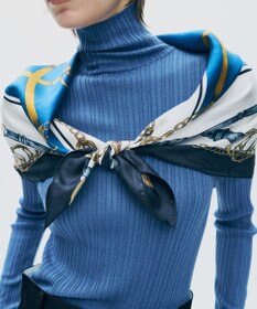 uncrave チェーン シルクスカーフ