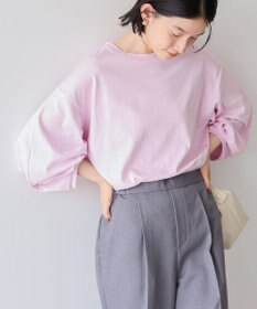 AMERICAN HOLIC 接触冷感7分袖タックスリーブカットプルオーバー