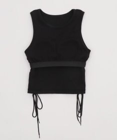 WEGO サイドレースアップグラフィックタンク