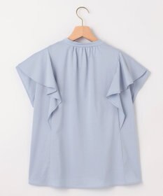 組曲 【UVケア】プレーティング天竺 パールボタンブラウス