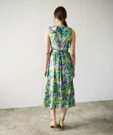 GRACE CONTINENTAL リーフプリントワンピース