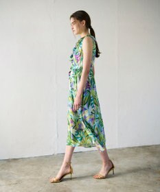 GRACE CONTINENTAL リーフプリントワンピース