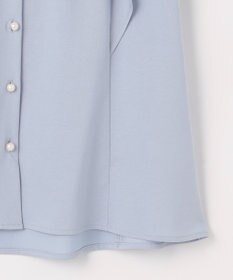 組曲 【UVケア】プレーティング天竺 パールボタンブラウス