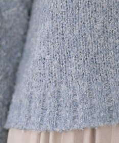 Tiaclasse 【着丈が選べる】ハイネックブークレカーディガン