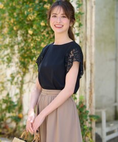 ANY SIS 袖モチーフレース カットソー