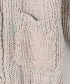 自由区 【Sサイズ有】ボタニカルダイ Vネックカーディガン