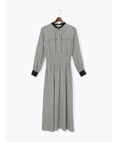 Te chichi バイカラーシャーリングワンピース