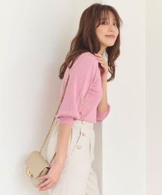 Feroux 【洗える】ラメ プルオーバーニット