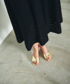 GRACE CONTINENTAL ウェーブニットワンピース