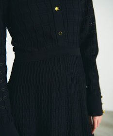 GRACE CONTINENTAL ウェーブニットワンピース