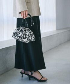 TOPKAPI 【TREASURE TOPKAPI】プリント 巾着バッグ付き メッシュ ワンハンドルバッグ