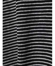 Green Parks メローリブ５分袖ボーダープルオーバー