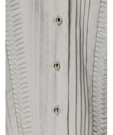 Green Parks ・ＥＬＥＮＣＡＲＥ　ＤＵＥ　ピンタックフレンチブラウス