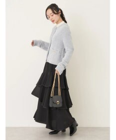 earth music&ecology キラキラシャギーカーディガン