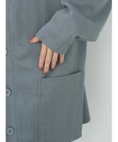 earth music&ecology ヘリンボーン調Ｖネックカーディガン