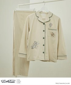 une nana cool トムとジェリー × une nana cool 【綿100％】開襟パジャマ