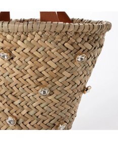 UNBILLION kakatoo ビジュー付きカゴバッグ