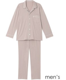 ワコール／睡眠科学 メンズ パジャマ 長袖 長ズボン 綿100%(天綿)（本体） YGX504 睡眠科学／ワコール