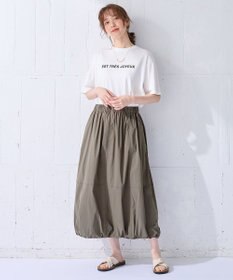 ANY 【汗ジミ防止加工】シルケットスムース半袖ロゴTシャツ