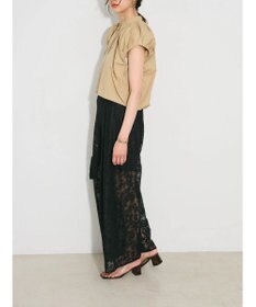 Green Parks タックデザインショート丈シャツ