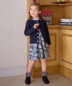 ANY KIDS 花柄 ドッキング ワンピース