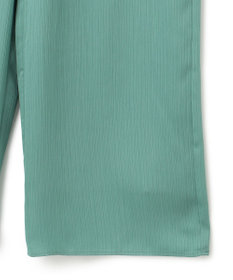 ICB 【接触冷感・洗える】サテンヨウリュウ ワイドストレートパンツ