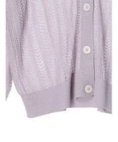 Green Parks すかし編みニットカーディガン