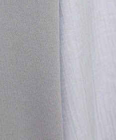 Green Parks 袖光沢ドッキングニットプルオーバー