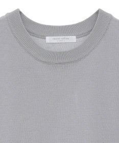 Green Parks 袖光沢ドッキングニットプルオーバー