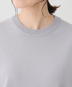 Green Parks 袖光沢ドッキングニットプルオーバー