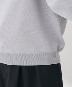 Green Parks 袖光沢ドッキングニットプルオーバー