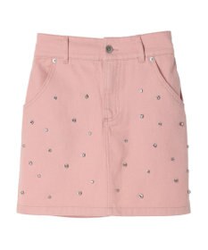 earth music&ecology ビジューデニムミニスカート