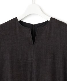 23区 【洗える】デニムライクシャンブレー フレア ワンピース