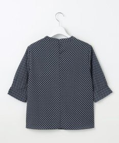 J.PRESS LADIES L モノグラムプリント ボウタイ風 カットソー