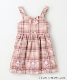 ANY KIDS 【マイメロディ＆クロミ×ANY KIDS】チェック ジャンパースカート