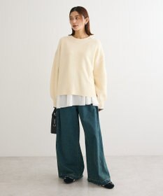 Green Parks かのこ編モックネックニットプルオーバー