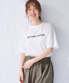 ANY 【汗ジミ防止加工】シルケットスムース半袖ロゴTシャツ